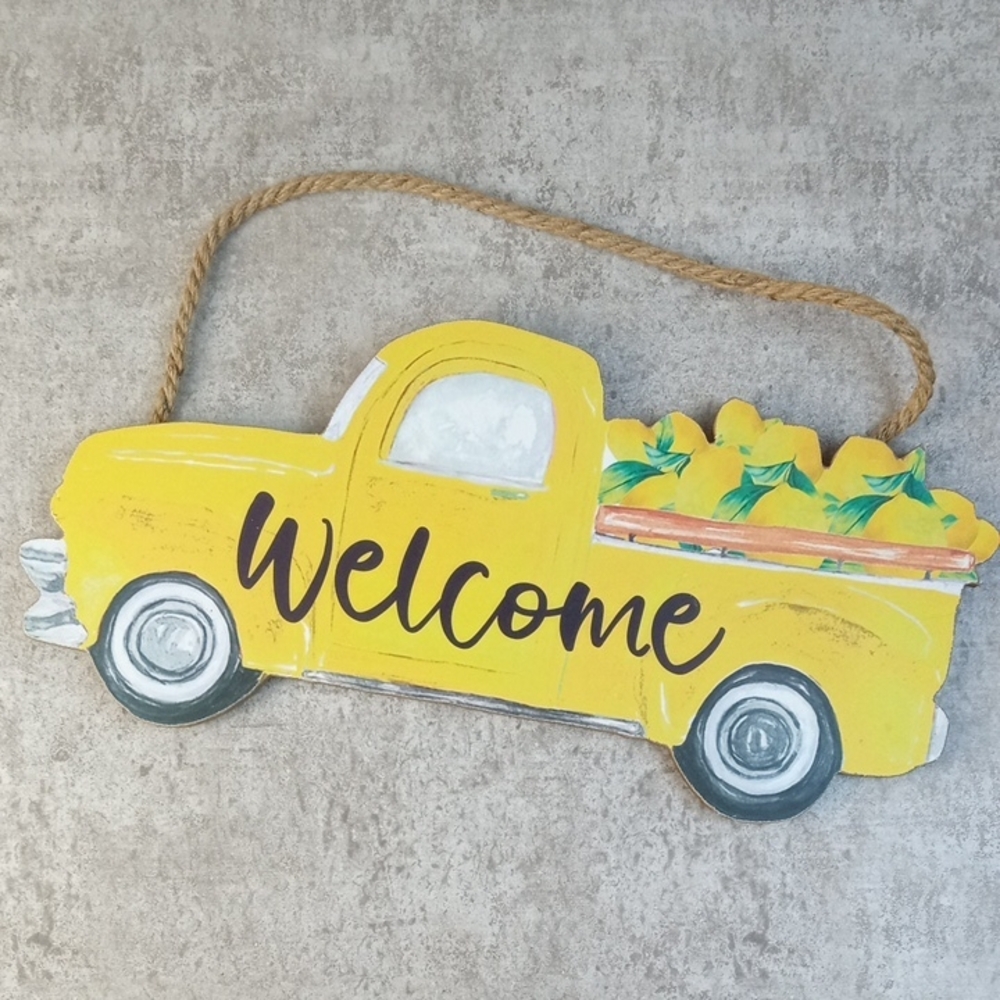 🏠 Welcome Lemon Truck Sign